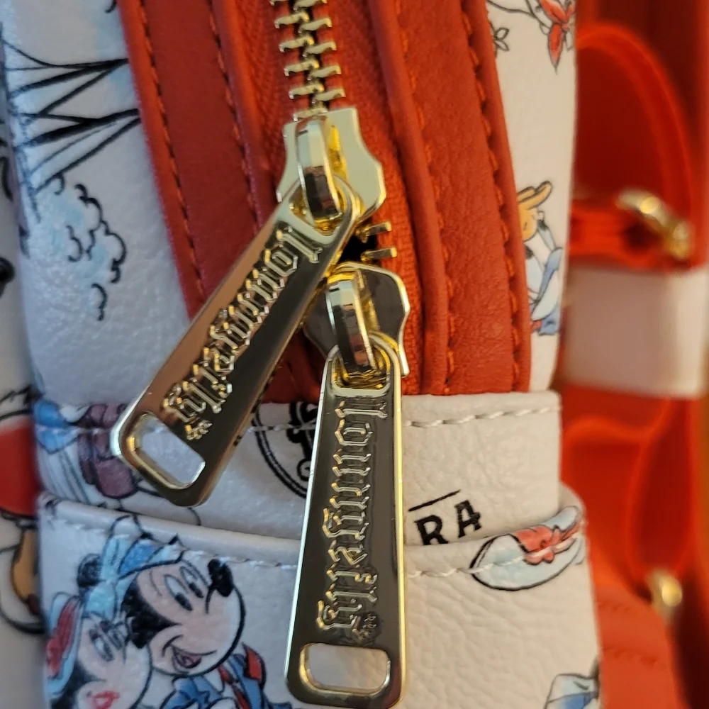 Loungefly Riviera Resort Disney Mickey and Minnie  Mouse Mini Backpack - Picture 8 of 10